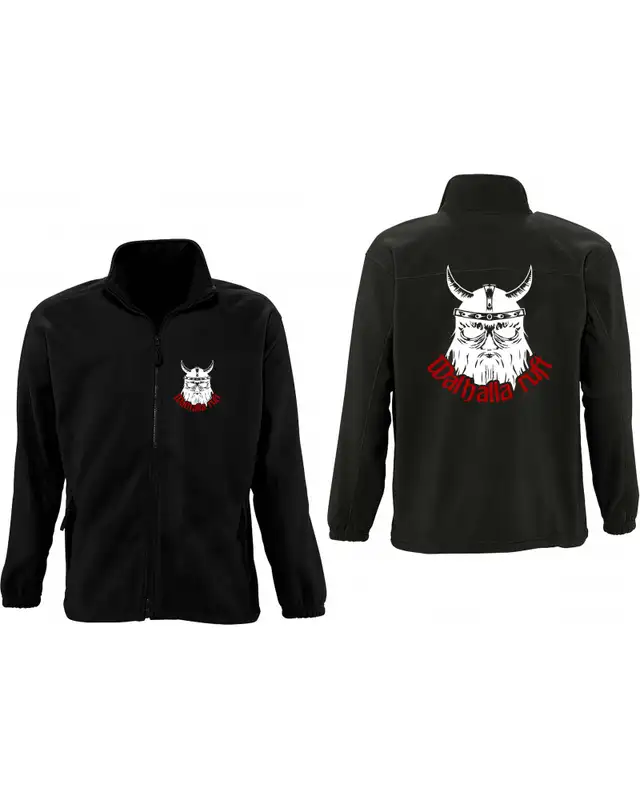 Herren Fleecejacke (Walhalla ruft) Bild 3
