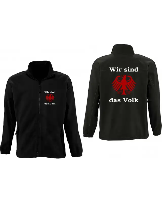 Herren Fleecejacke (Wir sind das Volk) Bild 3
