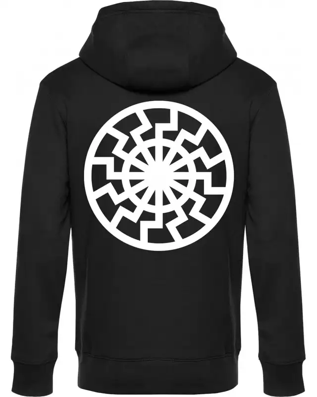 Herren Kapuzen-Jacke (Schwarze Sonne)