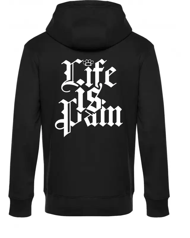 Herren Kapuzen-Pullover (Life is Pain) Bild 2