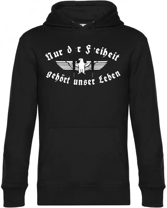 Herren Kapuzen-Pullover (Nur der Freiheit gehört unser Leben)