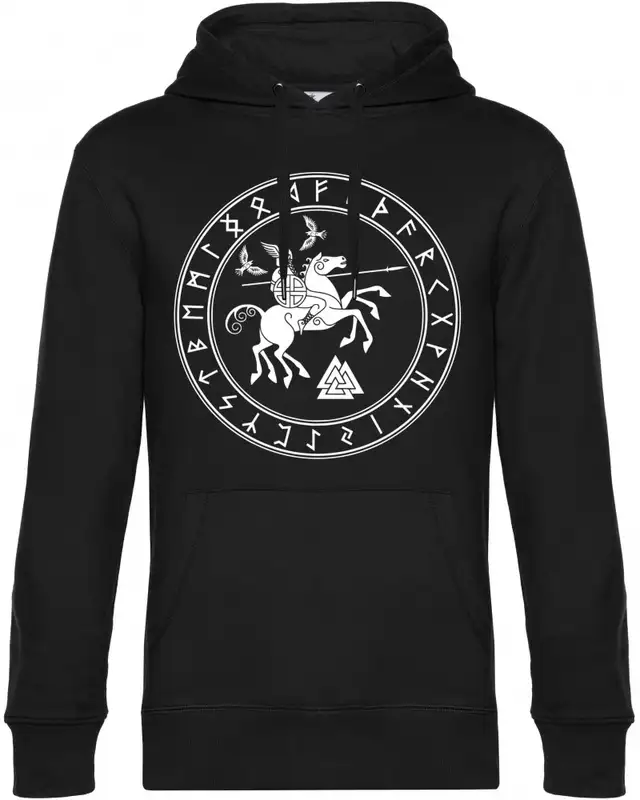 Herren Kapuzen-Pullover (Odin und Sleipnir)