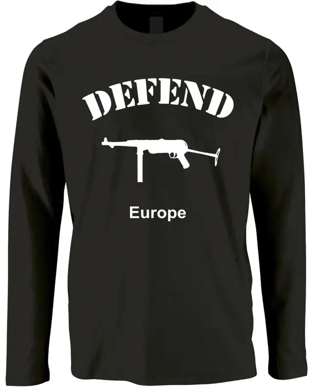 Herren Langarm Shirt (Defend Europe)
