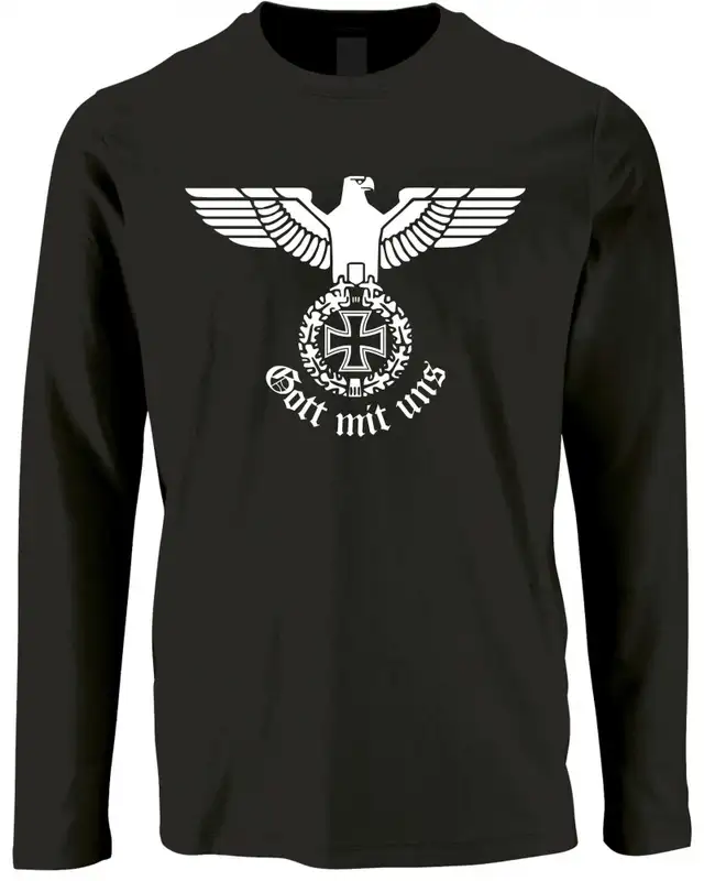 Herren Langarm Shirt (Gott mit uns)