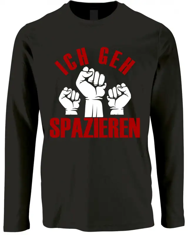 Herren Langarm Shirt (Ich geh spazieren)