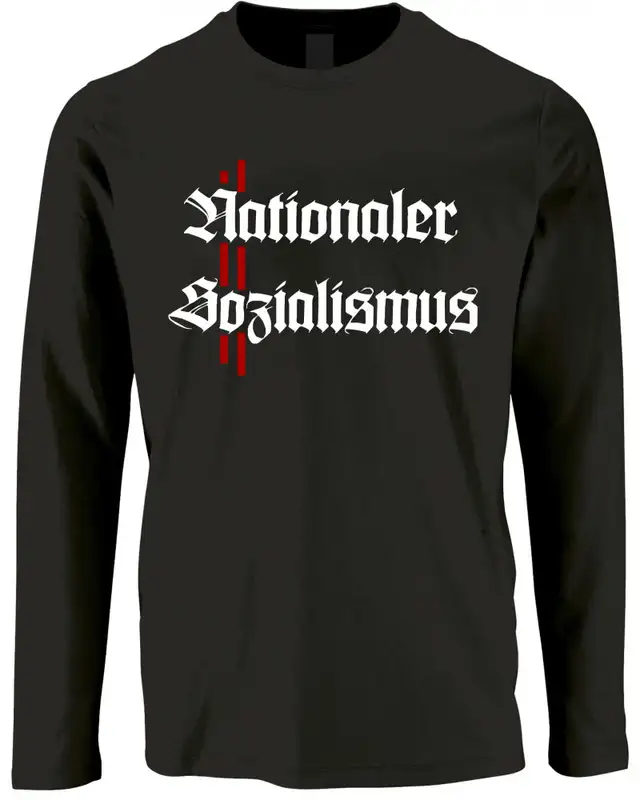 Herren Langarm Shirt (Nationaler Sozialismus)