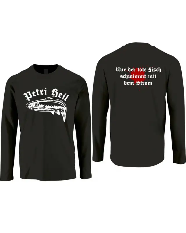 Herren Langarm Shirt (Petri Heil) Bild 3