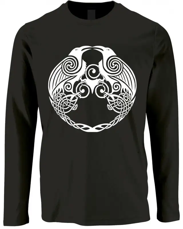 Herren Langarm Shirt (Raben)