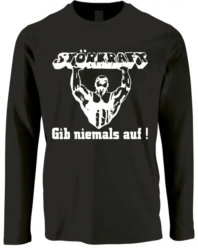 Herren Langarm Shirt (Störkraft gib niemals auf)