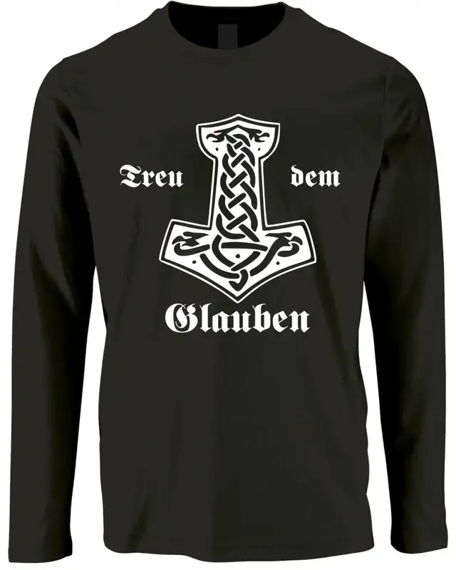 Herren Langarm Shirt (Treu dem Glauben)