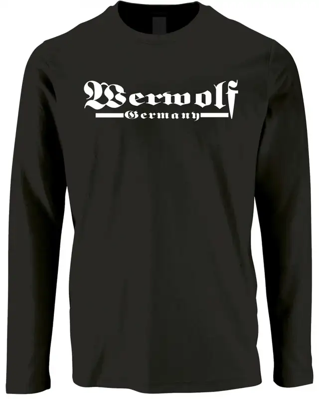 Herren Langarm Shirt (Werwolf Germany ohne Wolf)