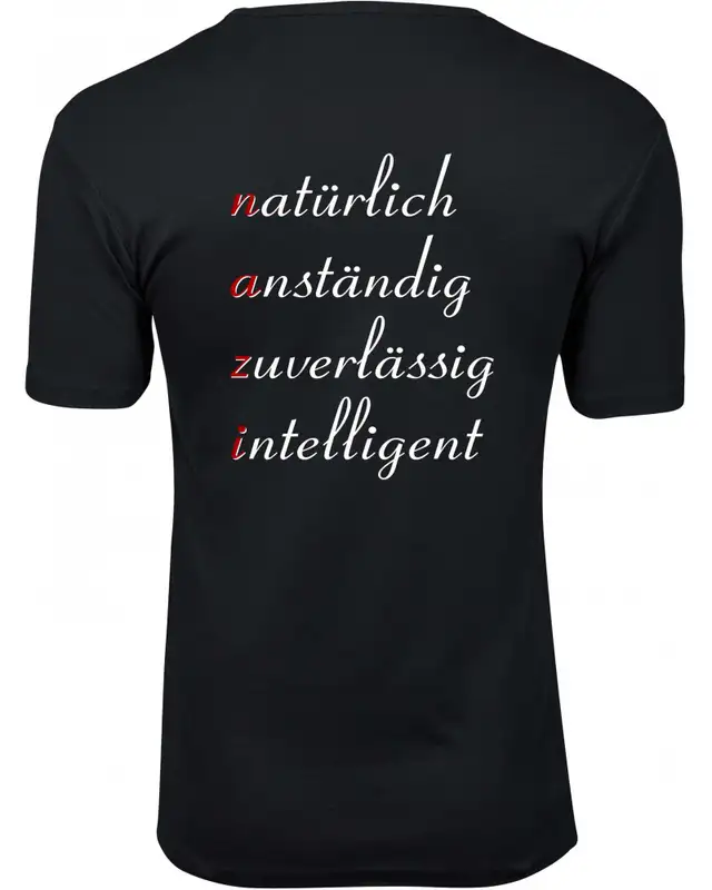 Herren Premium T-Shirt (Nazi, natürlich anständig) Bild 2