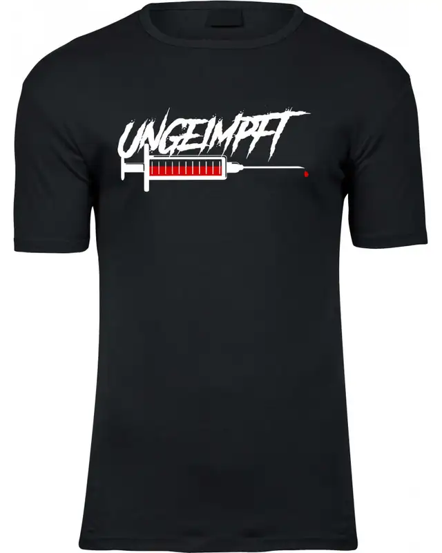 Herren Premium T-Shirt (Ungeimpft, Spritze)
