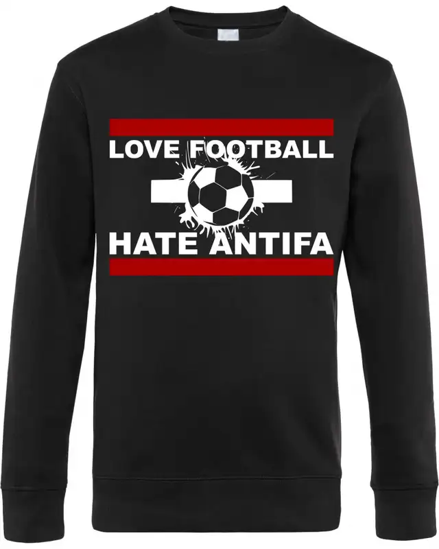 Herren Pullover (Love Football hate Antifa)