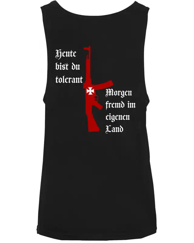 Herren Tanktop "Sport" (Heute tolerant morgen fremd im eigenen Land) Bild 2