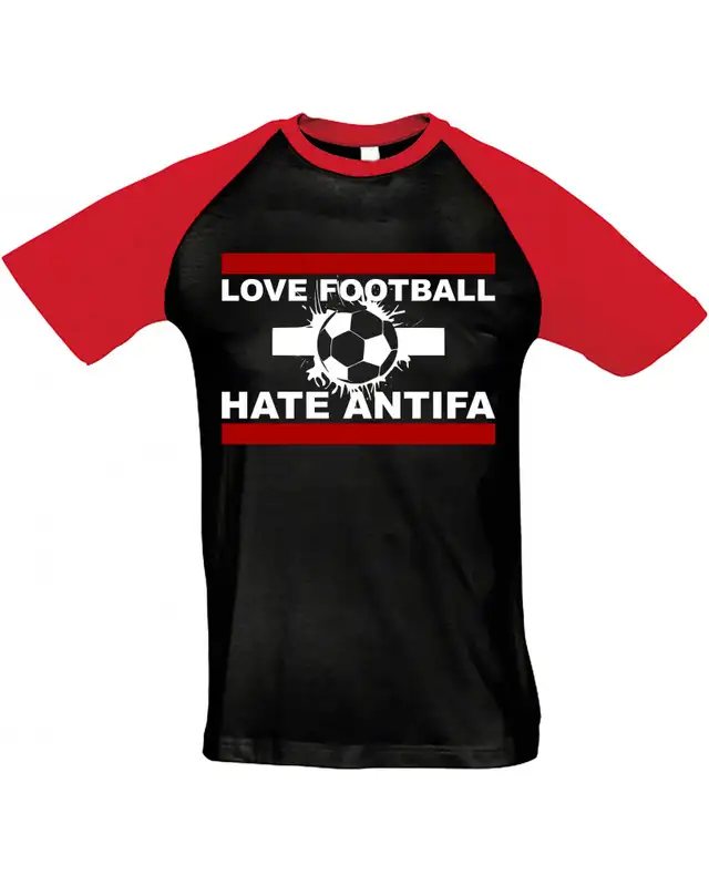 Herren T-Shirt "Bragi" (Love Football hate Antifa)
