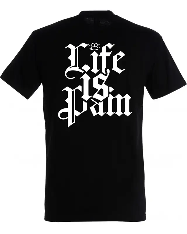 Herren T-Shirt (Life is Pain) Bild 2