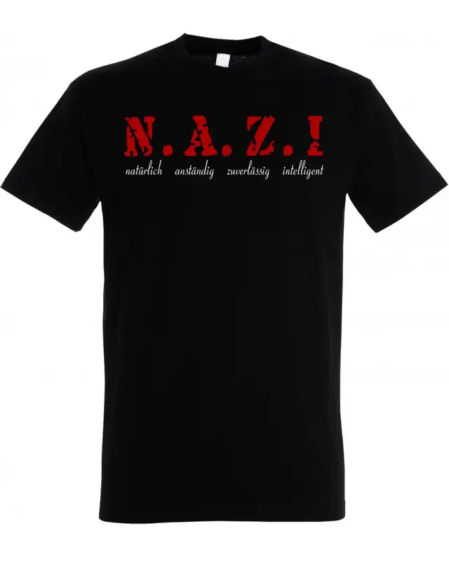 Herren T-Shirt (Nazi, natürlich anständig)