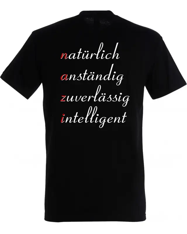 Herren T-Shirt (Nazi, natürlich anständig) Bild 2