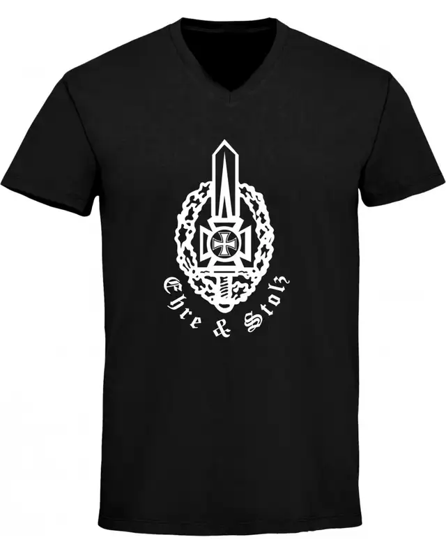 Herren V-Ausschnitt T-Shirt (Ehre & Stolz)