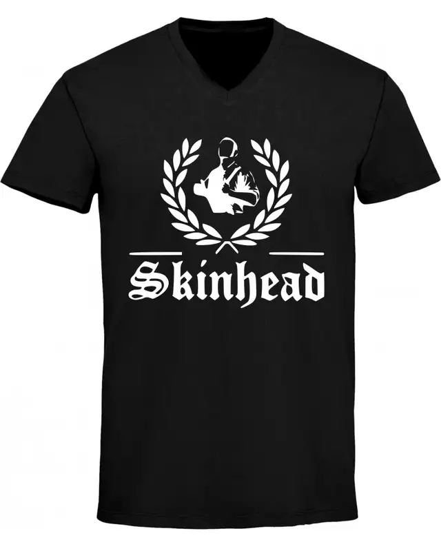 Herren V-Ausschnitt T-Shirt (Für immer Skin)