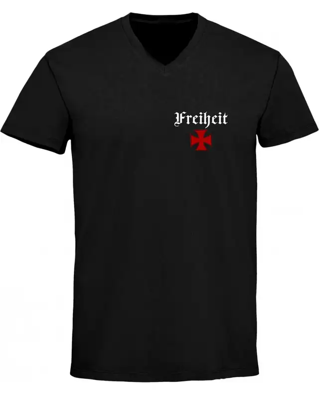 Herren V-Ausschnitt T-Shirt (Heute tolerant morgen fremd im eigenen Land)