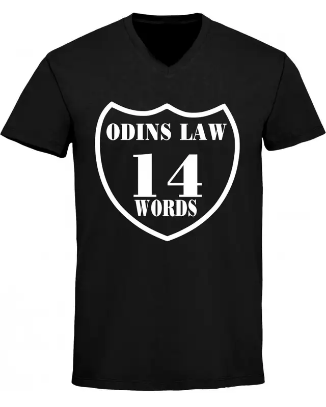 Herren V-Ausschnitt T-Shirt (Odins law)