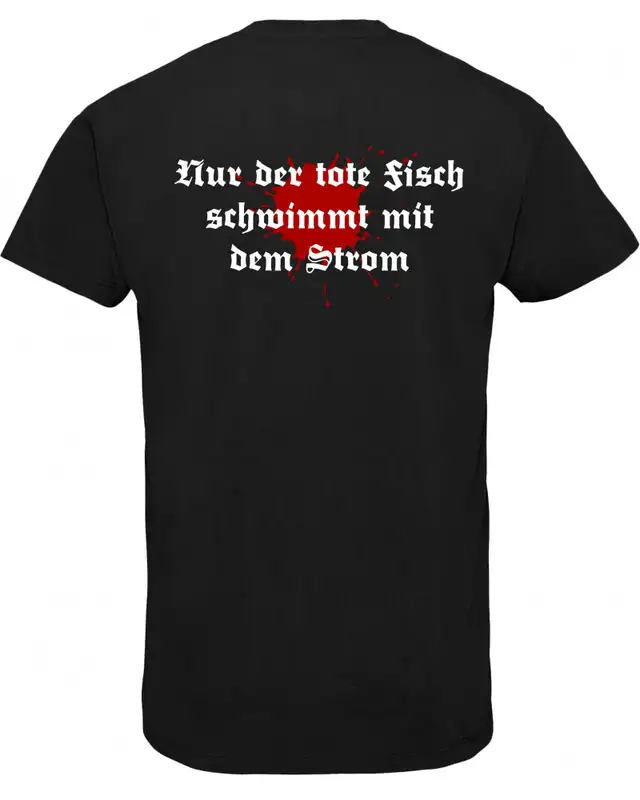 Herren V-Ausschnitt T-Shirt (Petri Heil) Bild 2