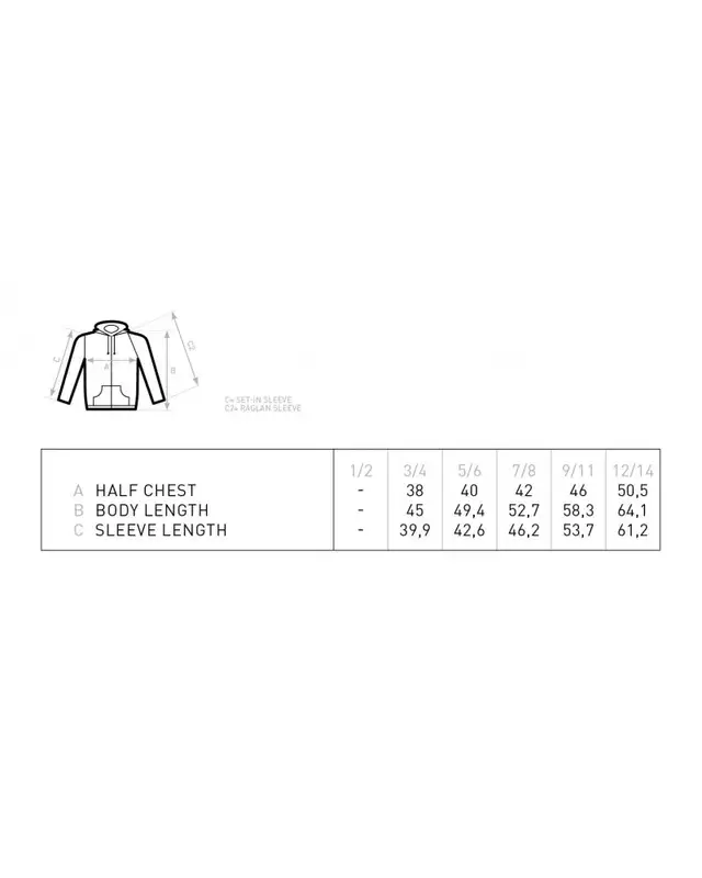 Kinder Kapuzen-Jacke (Schwarze Sonne, Thorhammer) Bild 2