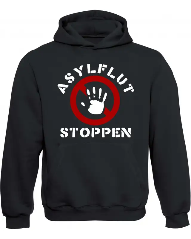 Kinder Kapuzen-Pullover (Asylflut stoppen)