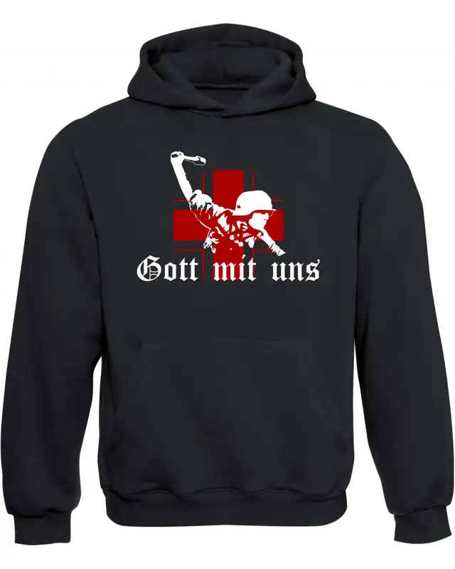 Kinder Kapuzen-Pullover (Gott mit uns, Soldat)
