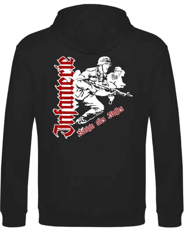 Kinder Kapuzen-Pullover (Infanterie, Königin aller Waffen) Bild 2