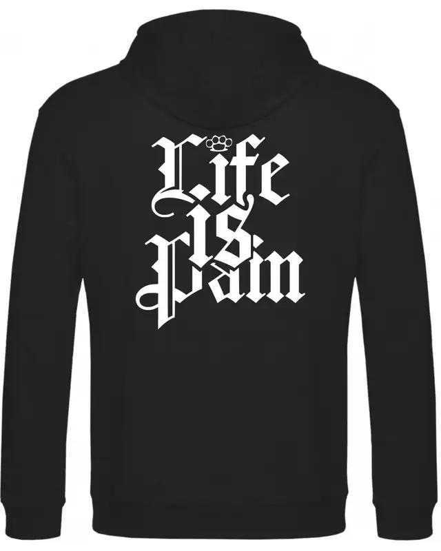 Kinder Kapuzen-Pullover (Life is Pain) Bild 2