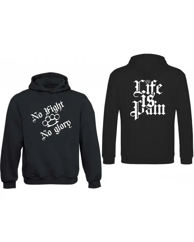 Kinder Kapuzen-Pullover (Life is Pain) Bild 3