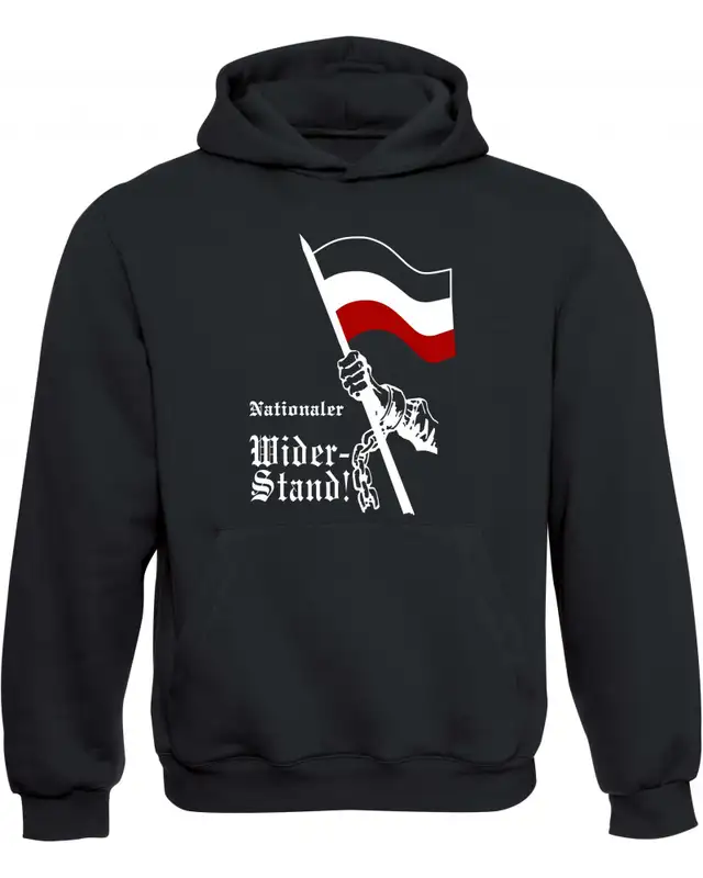 Kinder Kapuzen-Pullover (Nationaler Widerstand, Fahne)