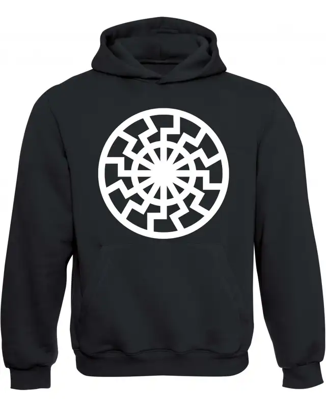 Kinder Kapuzen-Pullover (Schwarze Sonne)