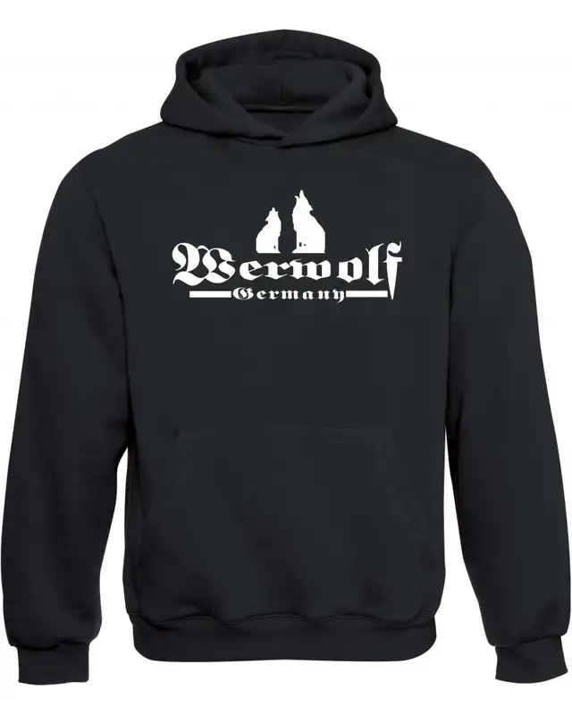 Kinder Kapuzen-Pullover (Werwolf Germany mit Wolf)