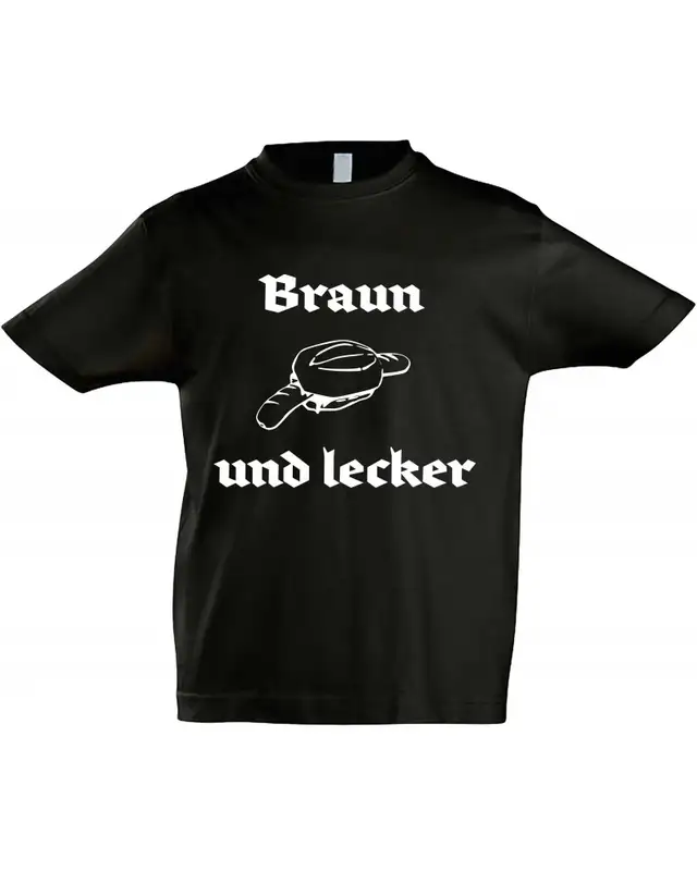 Kinder T-Shirt (Braun und lecker)