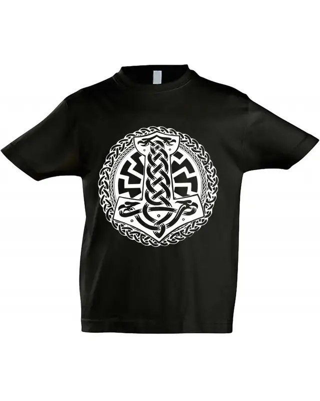 Kinder T-Shirt (Schwarze Sonne, Thorhammer)