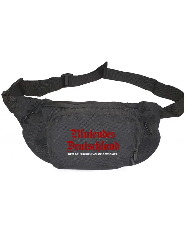 V1 Bestickte Gürteltasche (Blutendes Deutschland)