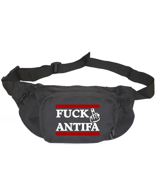 V1 Bestickte Gürteltasche (Fuck Antifa)