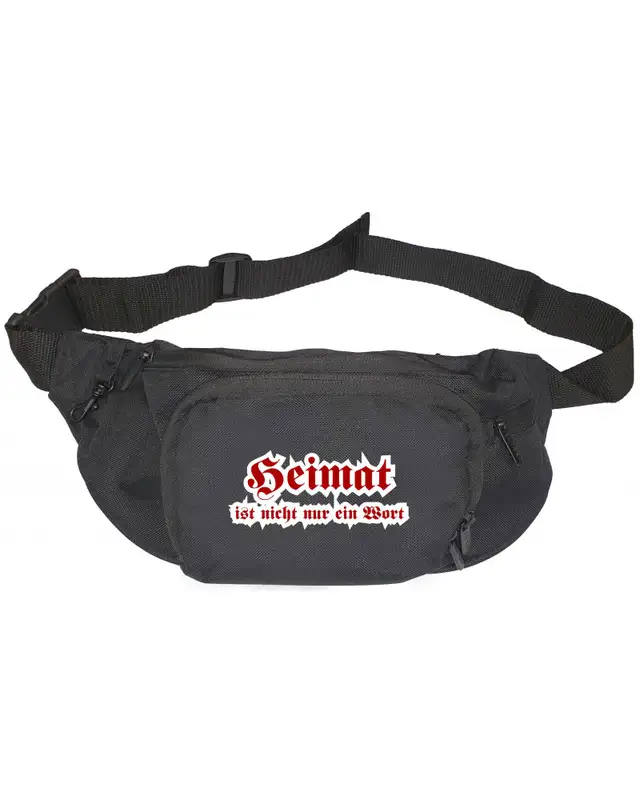 V1 Bestickte Gürteltasche (Heimat ist nicht nur ein Wort)