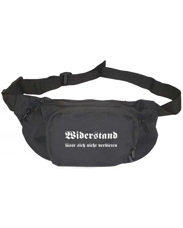 V1 Bestickte Gürteltasche (Widerstand lässt sich nicht verbieten)