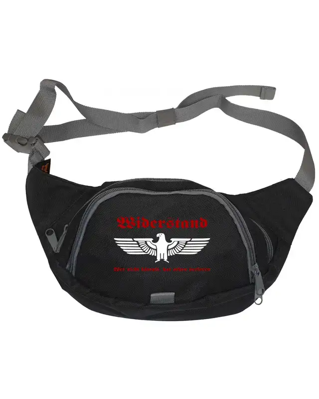 V3 Bestickte Gürteltasche (Widerstand, wer nicht kämpft hat verloren)